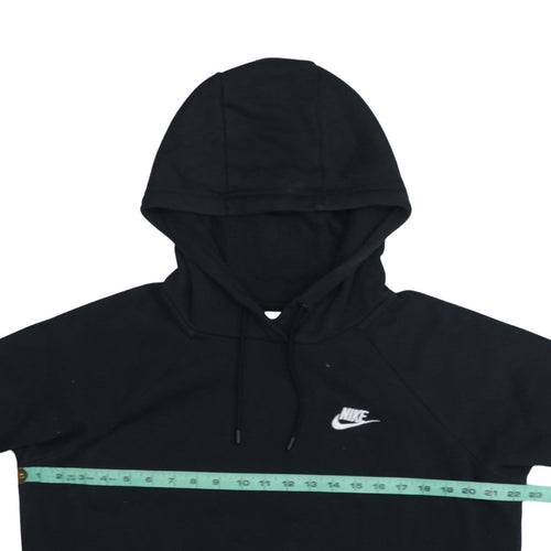 Nike Men's Black Pullover Hoodie M Fleece Logo Sweatshirt