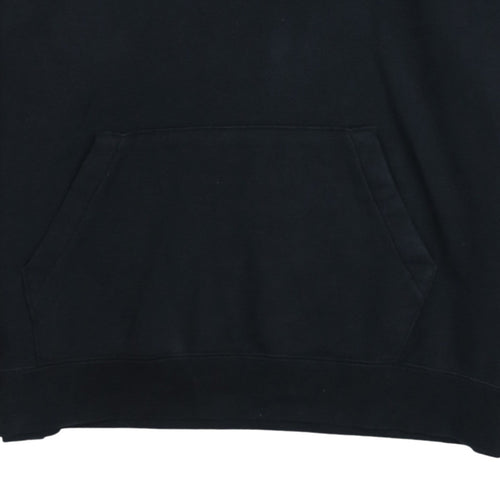 Nike Men's Black Pullover Hoodie M Fleece Logo Sweatshirt