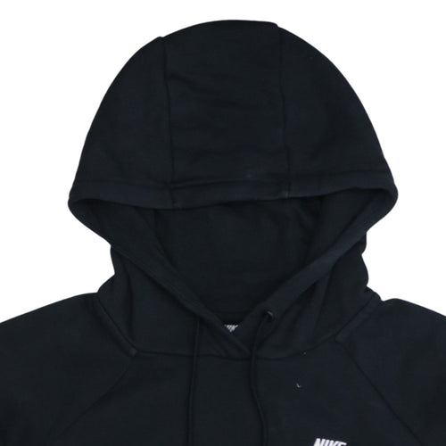 Nike Men's Black Pullover Hoodie M Fleece Logo Sweatshirt