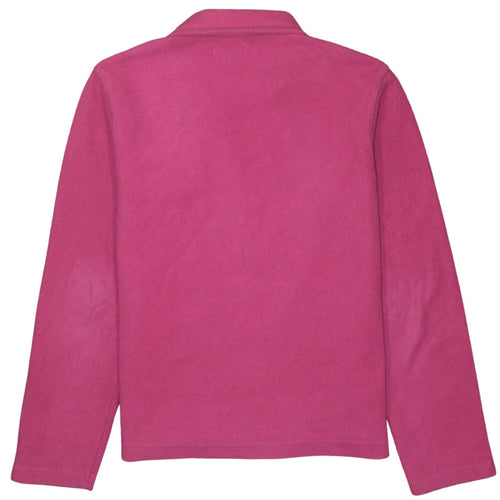 Kappa Womens Pink Fleece Full Zip Basic Jacket Size L
