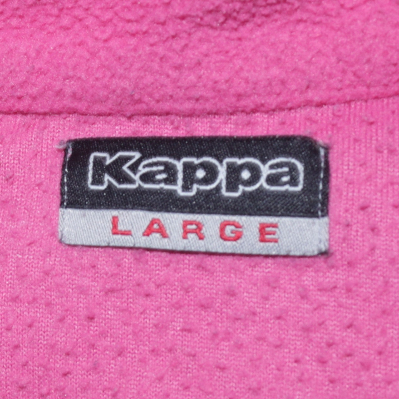 Kappa Womens Pink Fleece Full Zip Basic Jacket Size L