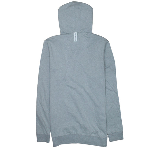Tommy Hilfiger Men Grey M Pullover Hoodie with Logo Stripes