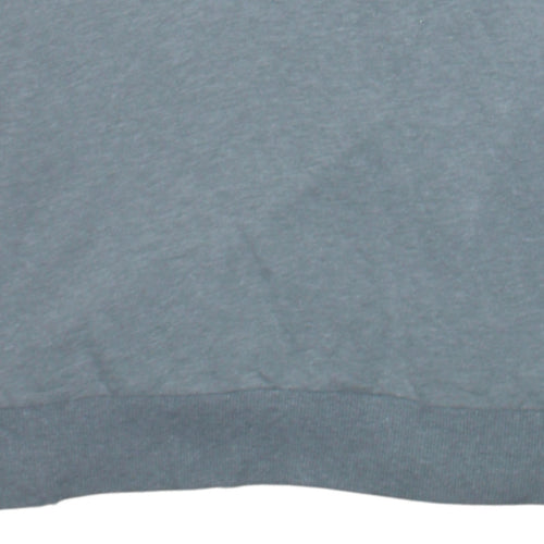 Tommy Hilfiger Men Grey M Pullover Hoodie with Logo Stripes