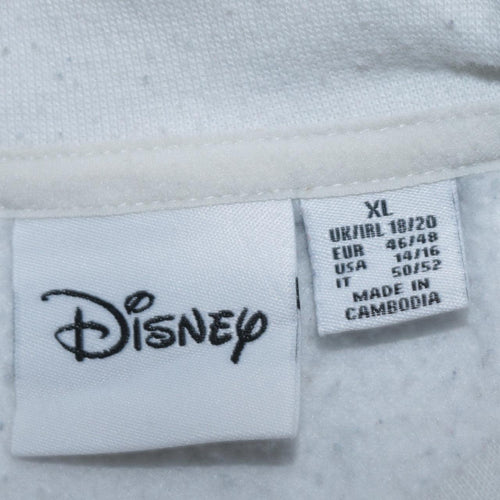 Disney Primark Women White Mickey & Friends Print Sweatshirt XL