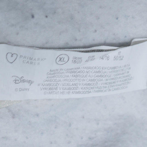 Disney Primark Women White Mickey & Friends Print Sweatshirt XL