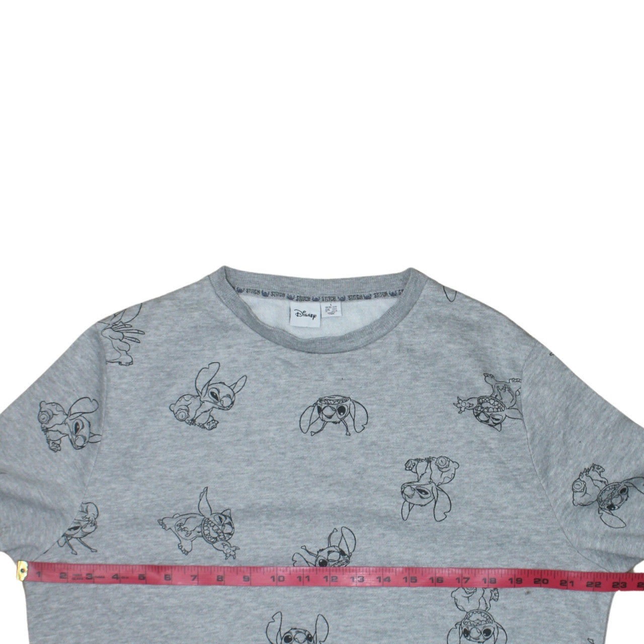 Disney Primark Women Grey Stitch Sweatshirt L Long Sleeve Pullover