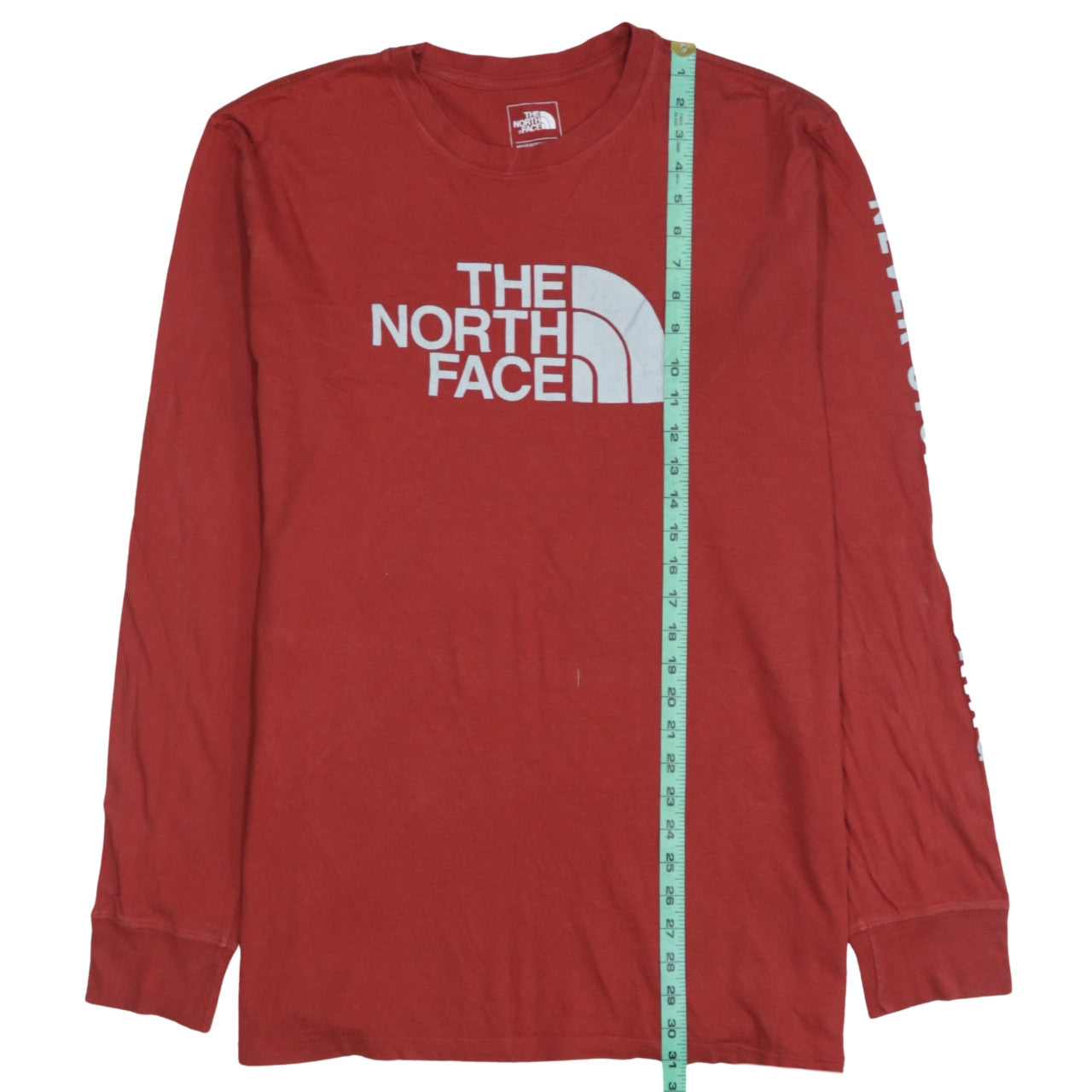 The North Face Men's Red Long Sleeve Cotton Casual Top L