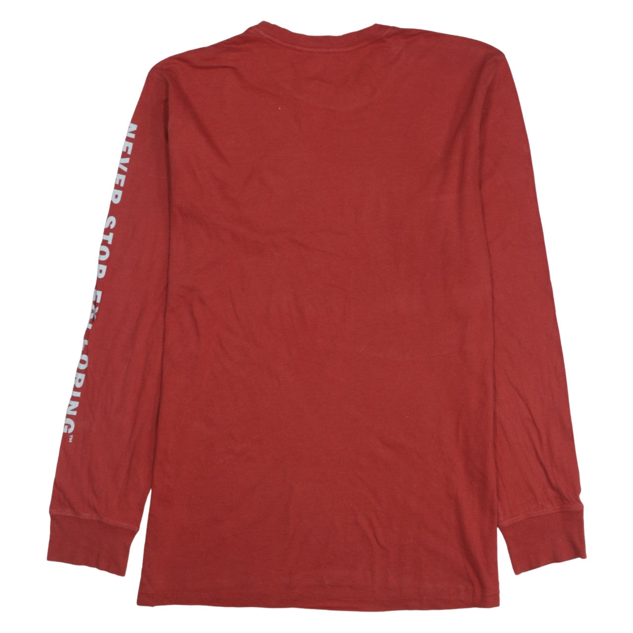 The North Face Men's Red Long Sleeve Cotton Casual Top L
