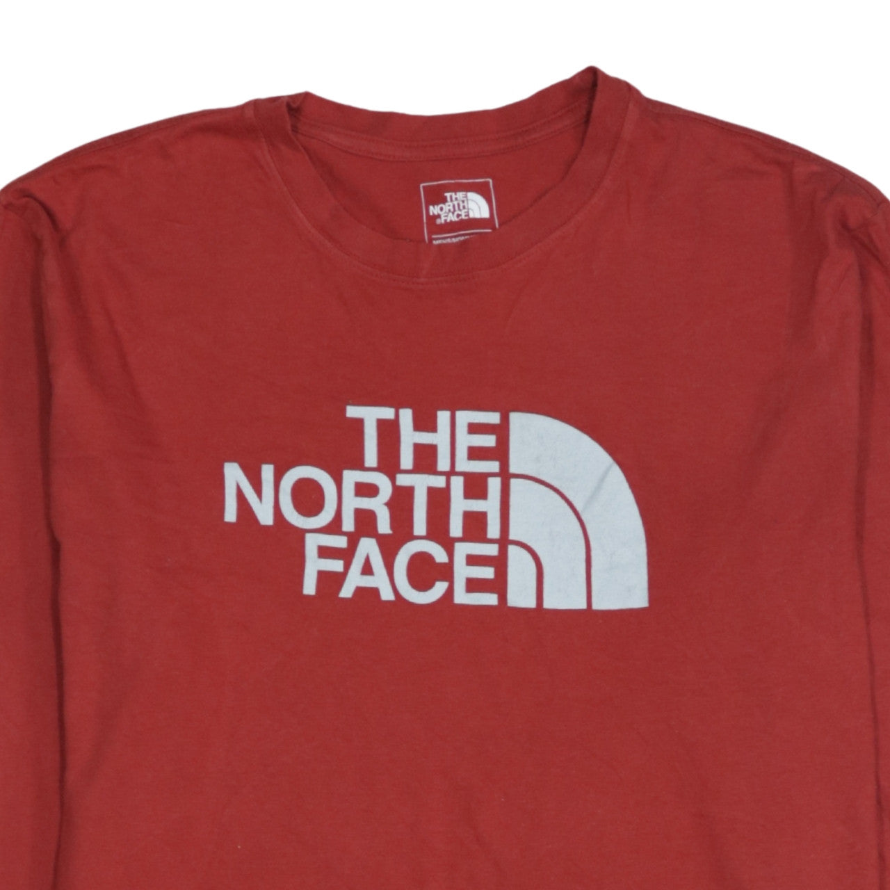 The North Face Men's Red Long Sleeve Cotton Casual Top L