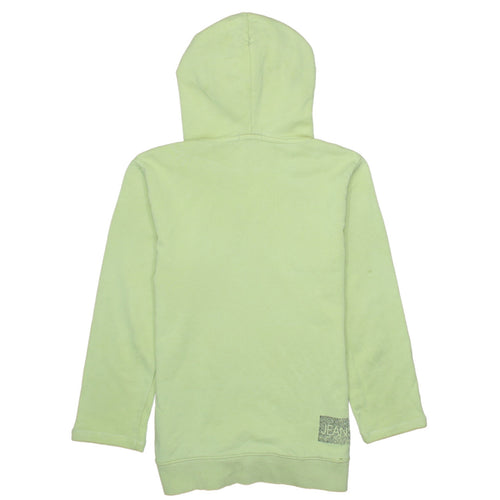 Calvin Klein Jeans Womens Light Green Hoodie Size 14 Cotton Pullover