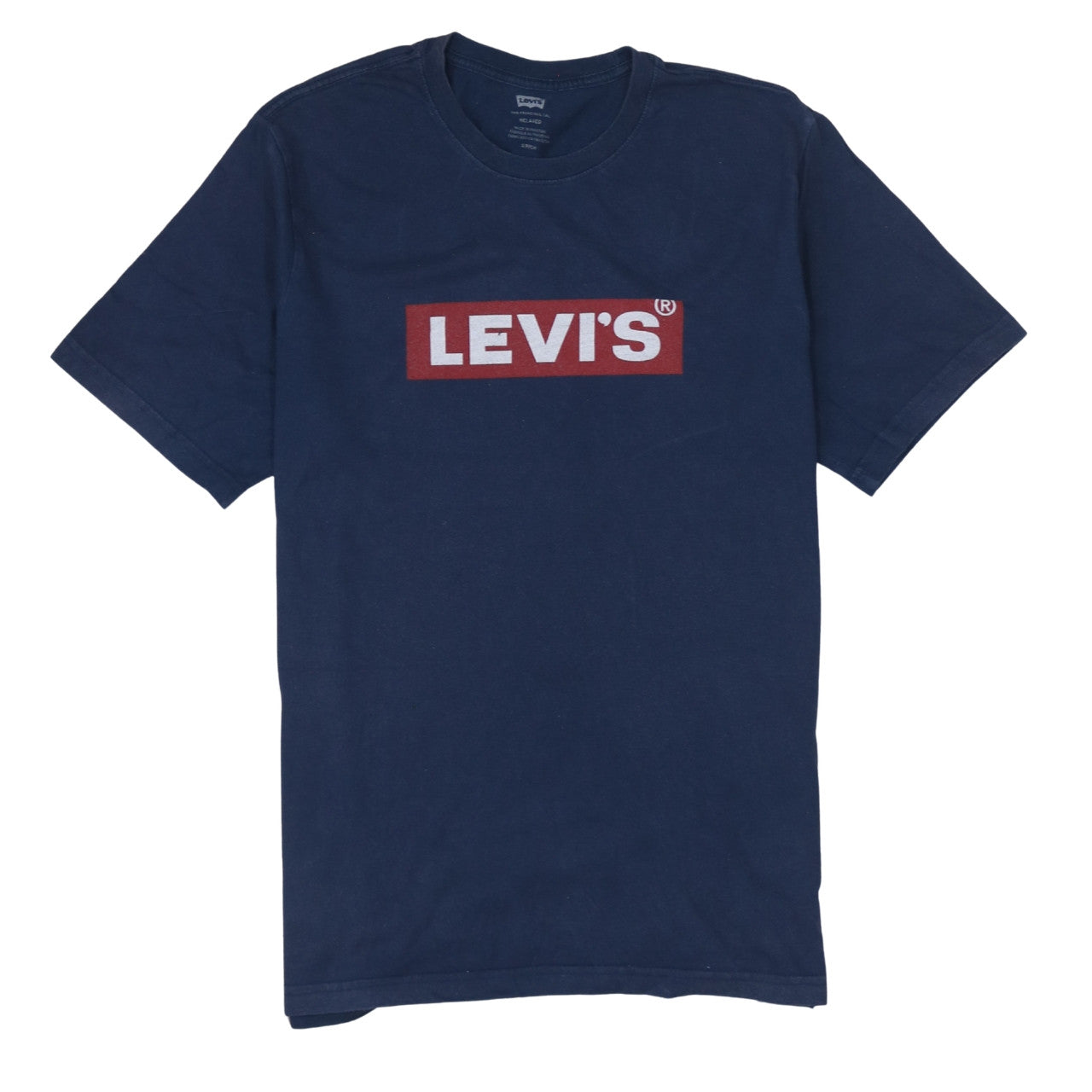 Levi's Men's Blue Relaxed Fit Logo Cotton T-Shirt Size S