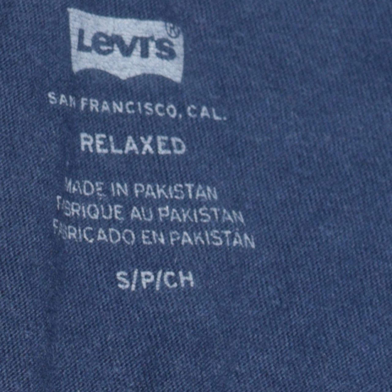 Levi's Men's Blue Relaxed Fit Logo Cotton T-Shirt Size S