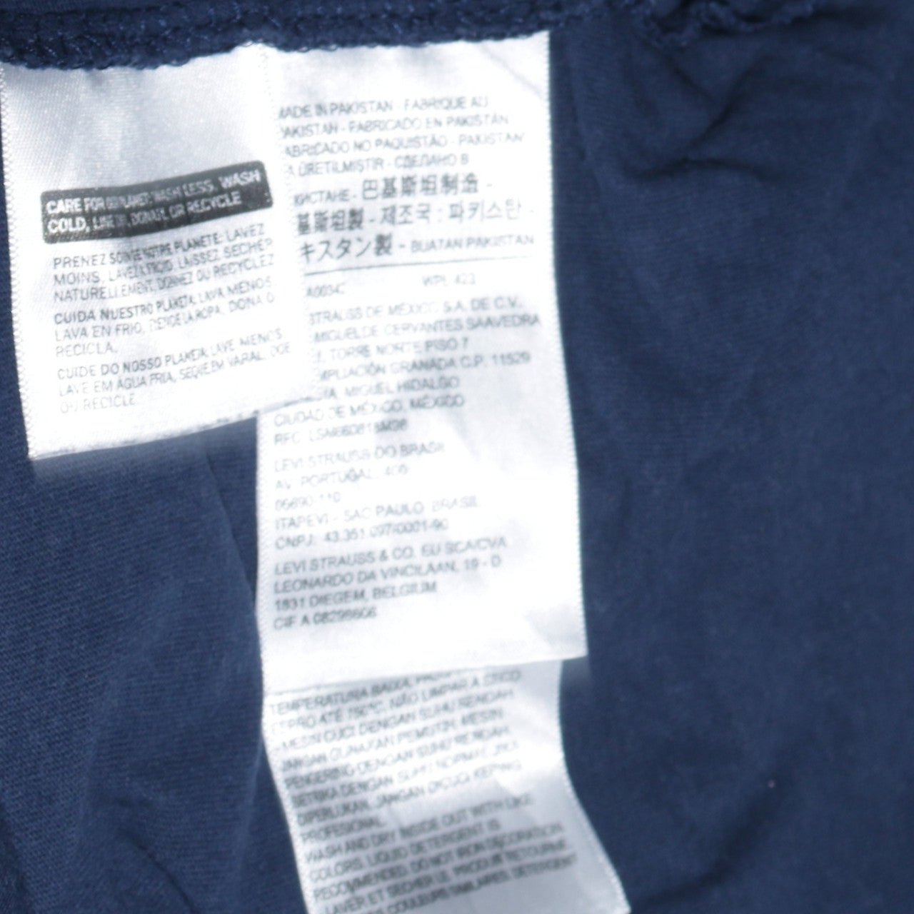 Levi's Men's Blue Relaxed Fit Logo Cotton T-Shirt Size S