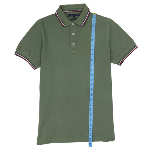 Tommy Hilfiger Men's Green Slim Fit Polo Shirt Size M