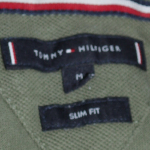 Tommy Hilfiger Men's Green Slim Fit Polo Shirt Size M