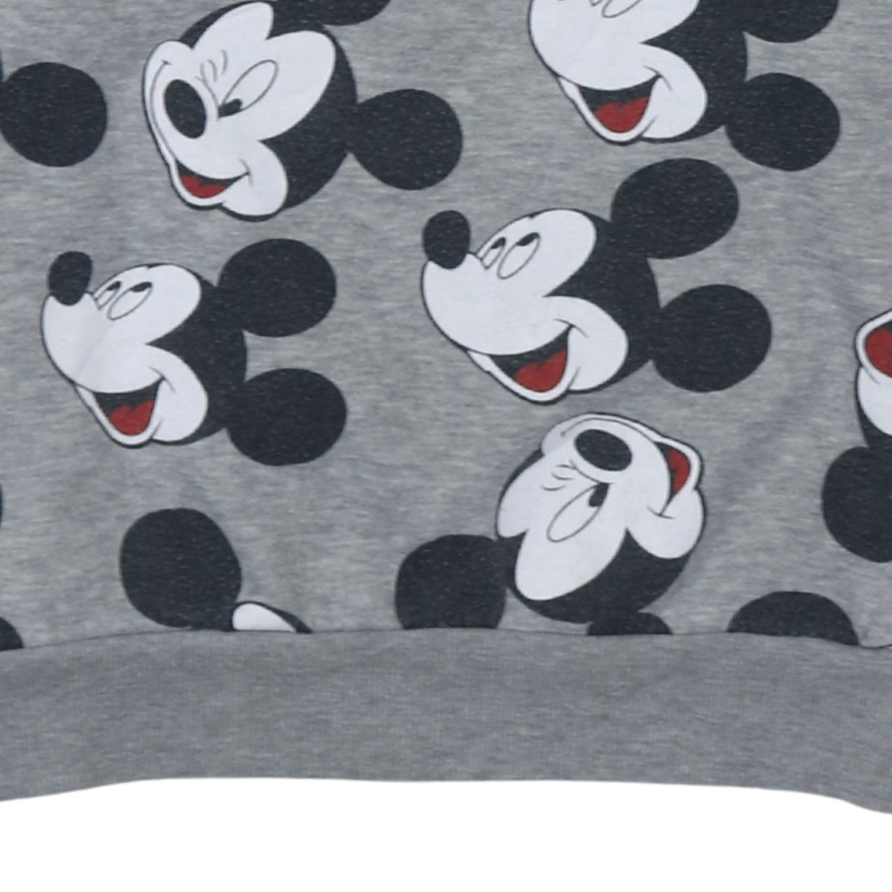 Disney Women Grey Mickey Mouse Pullover Sweatshirt Size L 14/16