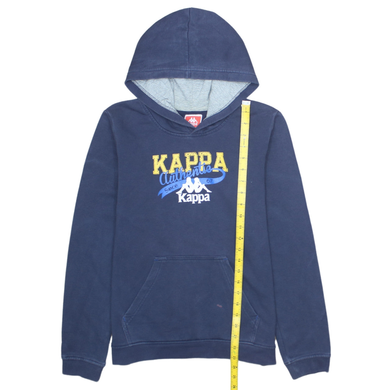 Kappa Boys Blue Printed Pullover Hoodie 14 Years 164cm Regular Fit