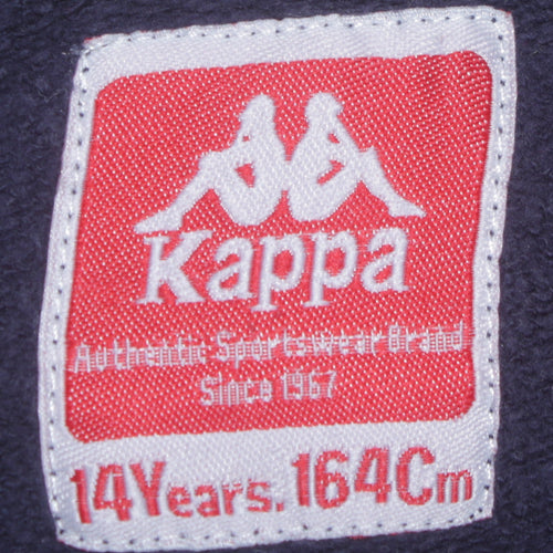 Kappa Boys Blue Printed Pullover Hoodie 14 Years 164cm Regular Fit