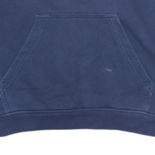Kappa Boys Blue Printed Pullover Hoodie 14 Years 164cm Regular Fit