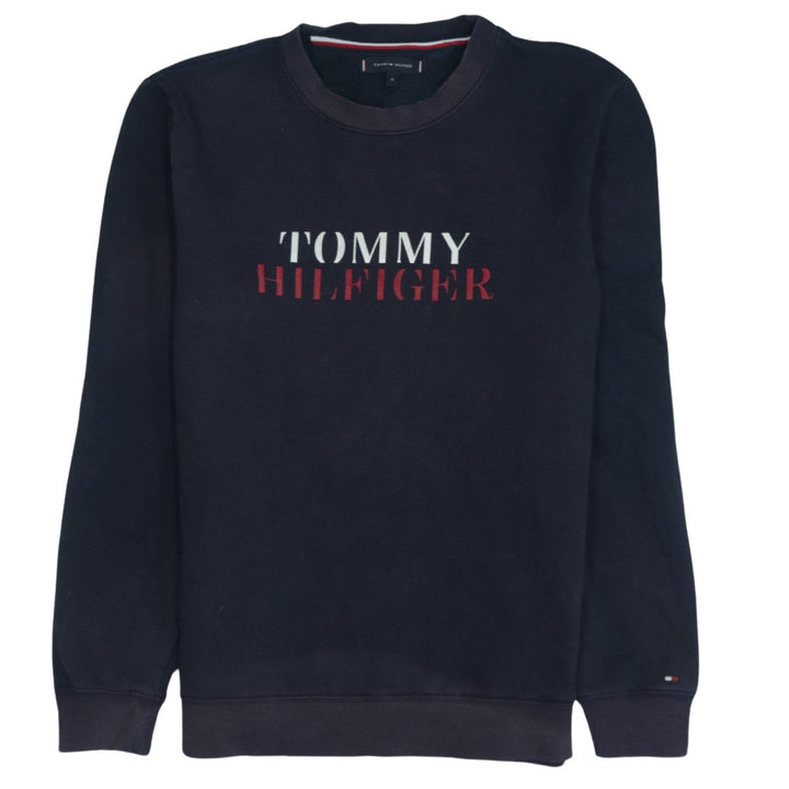 Tommy Hilfiger Men's Blue Logo Pullover Sweatshirt Size M