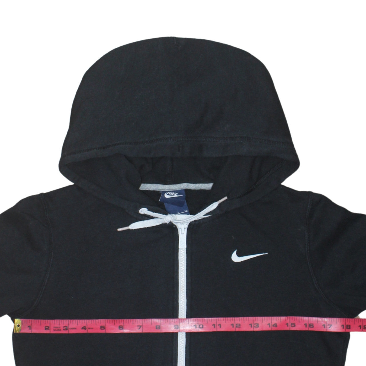 Nike Men's Black Full Zip Hoodie Small Cotton Blend Sportswear