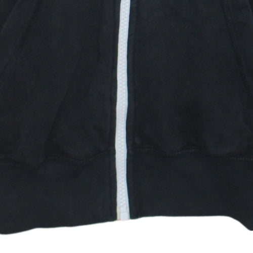 Nike Men's Black Full Zip Hoodie Small Cotton Blend Sportswear