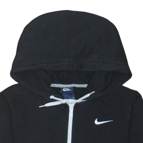 Nike Men's Black Full Zip Hoodie Small Cotton Blend Sportswear