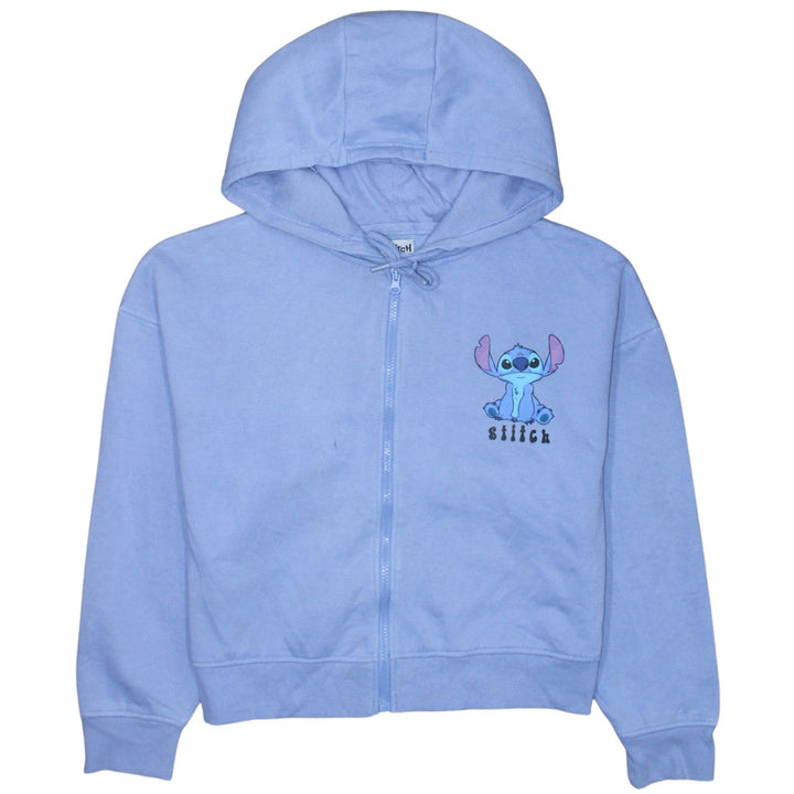 Disney Stitch Womens Blue Full Zip Hoodie Size M 12/14 by Primark