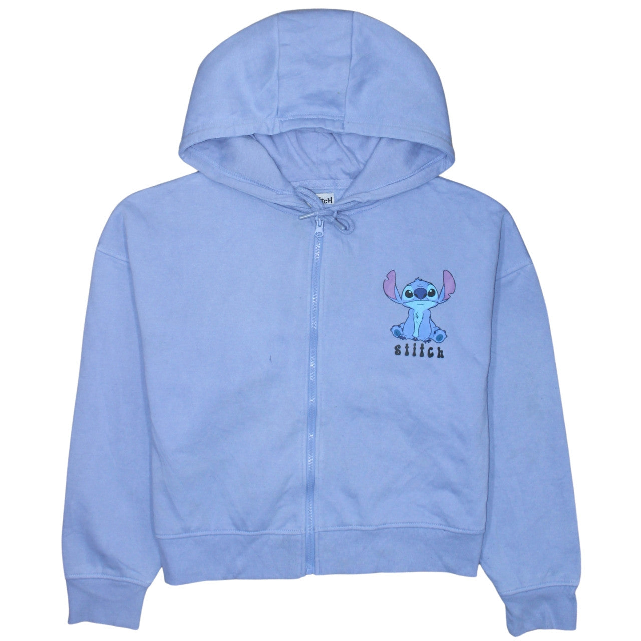 Disney Stitch Womens Blue Full Zip Hoodie Size M 12/14 by Primark