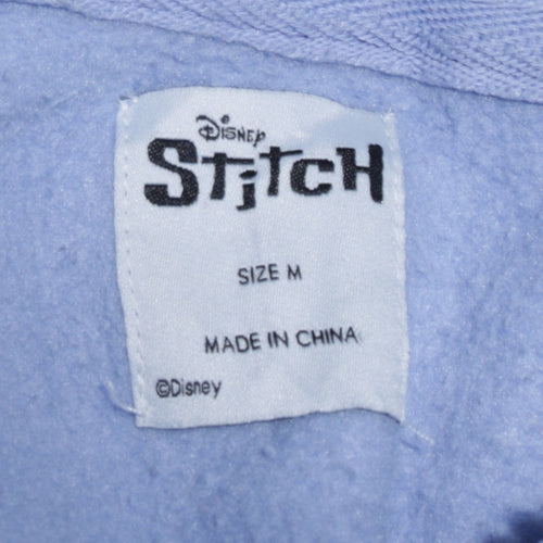 Disney Stitch Womens Blue Full Zip Hoodie Size M 12/14 by Primark