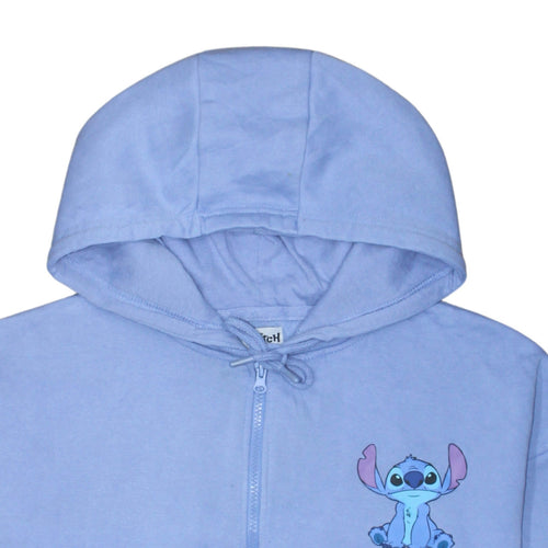 Disney Stitch Womens Blue Full Zip Hoodie Size M 12/14 by Primark