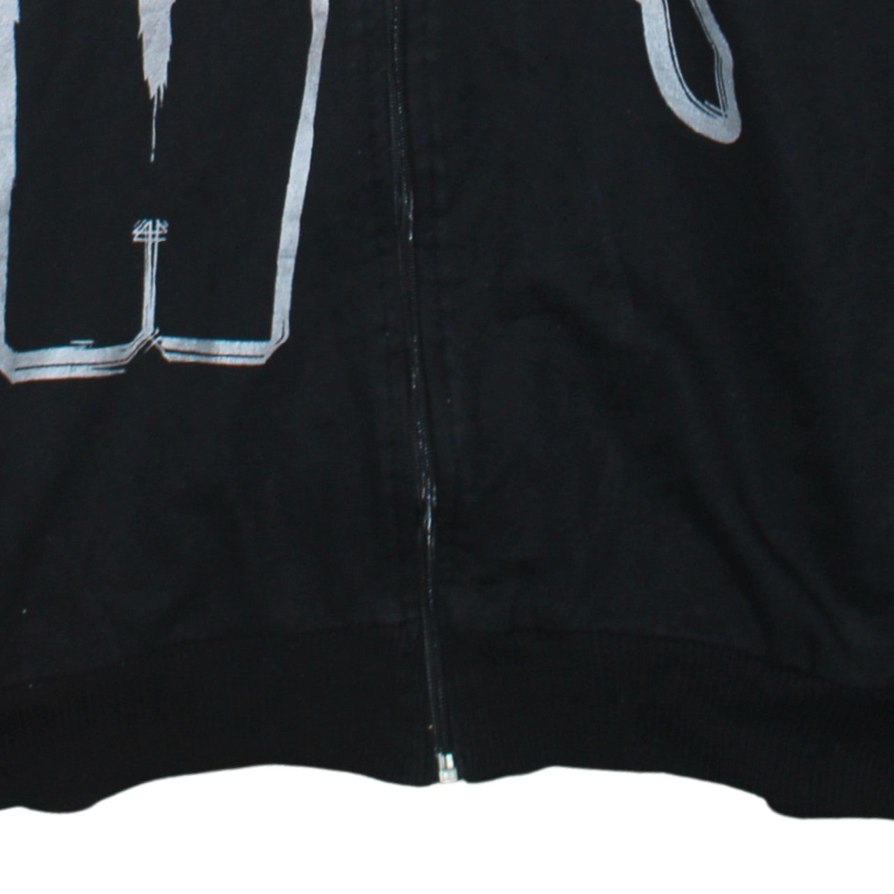 Puma Men's Black Full Zip Hoodie L Sports Graphic Sweatshirt
