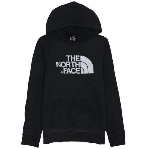The North Face Boys Black XL Pullover Hoodie with Logo Print