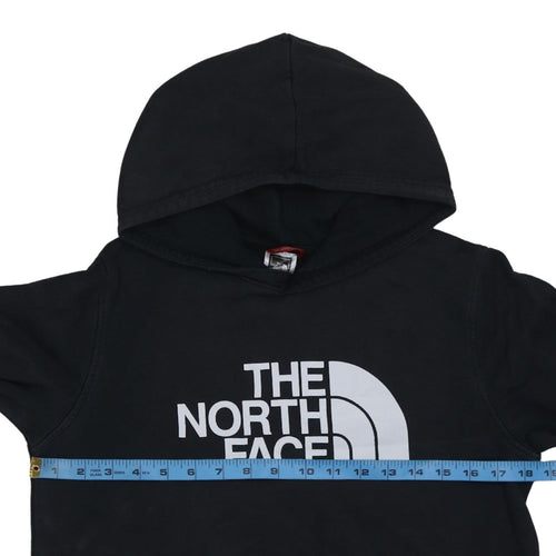 The North Face Boys Black XL Pullover Hoodie with Logo Print
