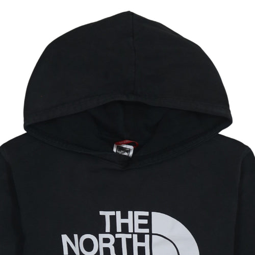 The North Face Boys Black XL Pullover Hoodie with Logo Print