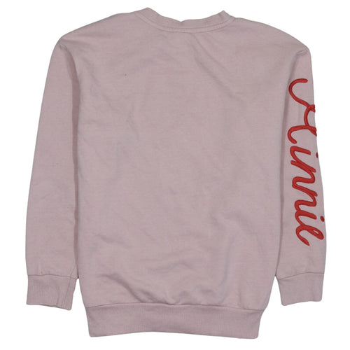 Disney at George Women Pink Minnie Mouse Pullover Sweatshirt Small