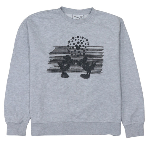 Disney Primark Women's Grey Mickey Sweatshirt Size 10/12 Pullover