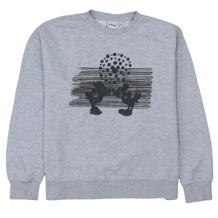 Disney Primark Women's Grey Mickey Sweatshirt Size 10/12 Pullover