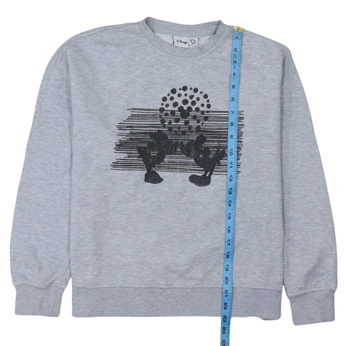 Disney Primark Women's Grey Mickey Sweatshirt Size 10/12 Pullover