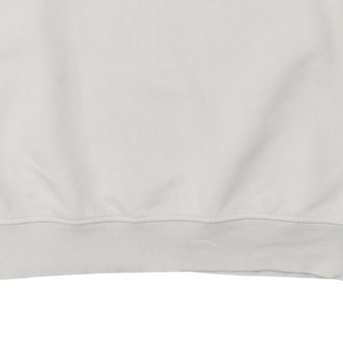 Timberland Men's Ivory Pullover Sweatshirt Size L Graphic Logo
