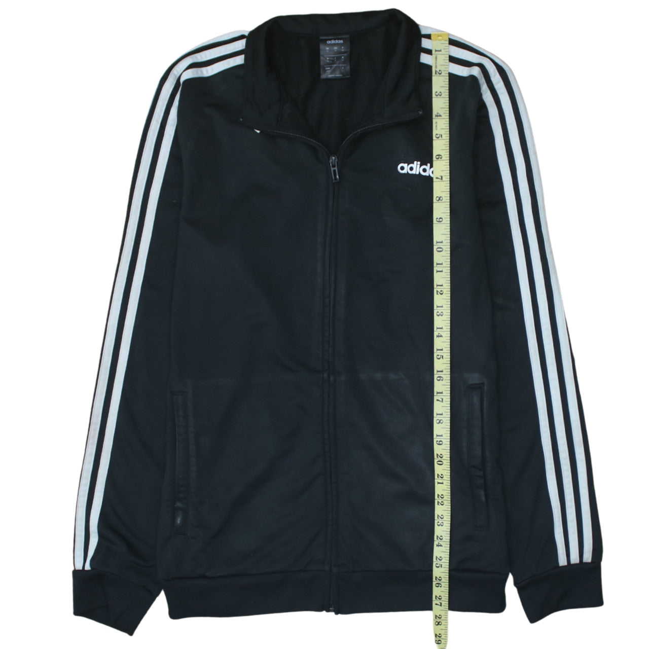 Adidas Mens Black Medium Track Jacket Full Zip Sportswear