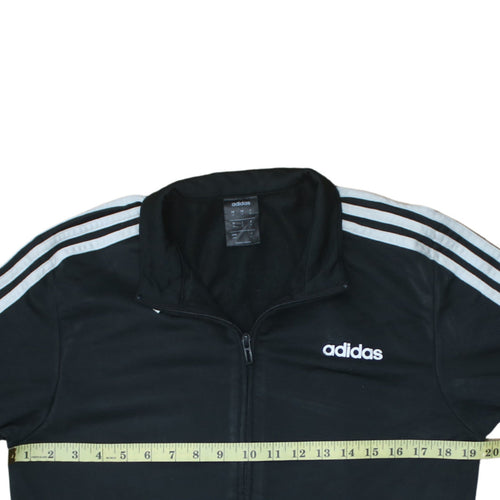 Adidas Mens Black Medium Track Jacket Full Zip Sportswear