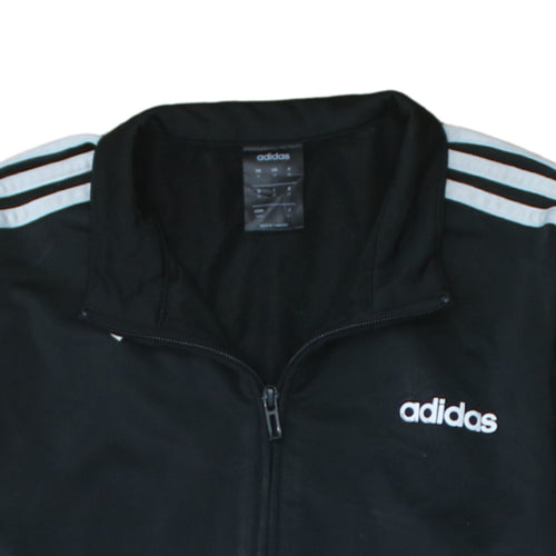 Adidas Mens Black Medium Track Jacket Full Zip Sportswear