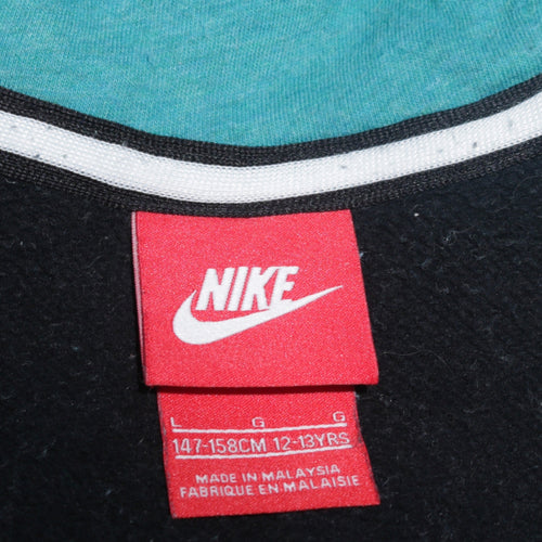 Nike Boys Blue Full Zip Hoodie 12-13 Years Fleece Lined Sportswear