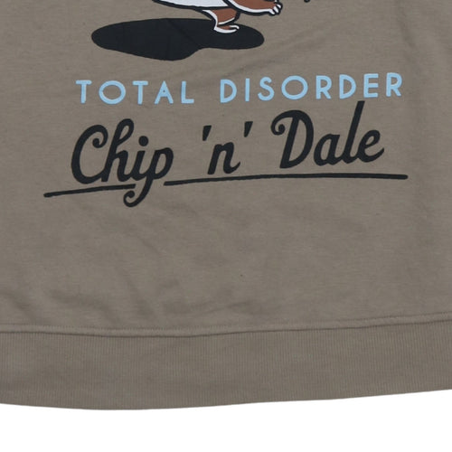 Disney Women’s Brown Chip 'n' Dale Graphic Pullover Sweatshirt XL