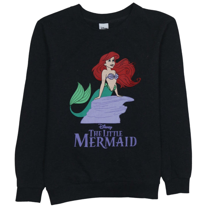 Disney Women’s Black The Little Mermaid Pullover Sweatshirt Size S