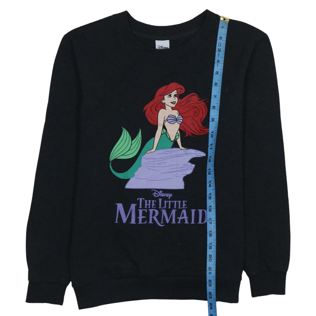 Disney Women’s Black The Little Mermaid Pullover Sweatshirt Size S