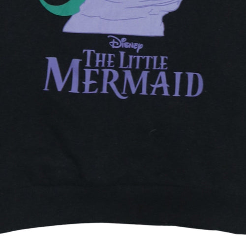 Disney Women’s Black The Little Mermaid Pullover Sweatshirt Size S