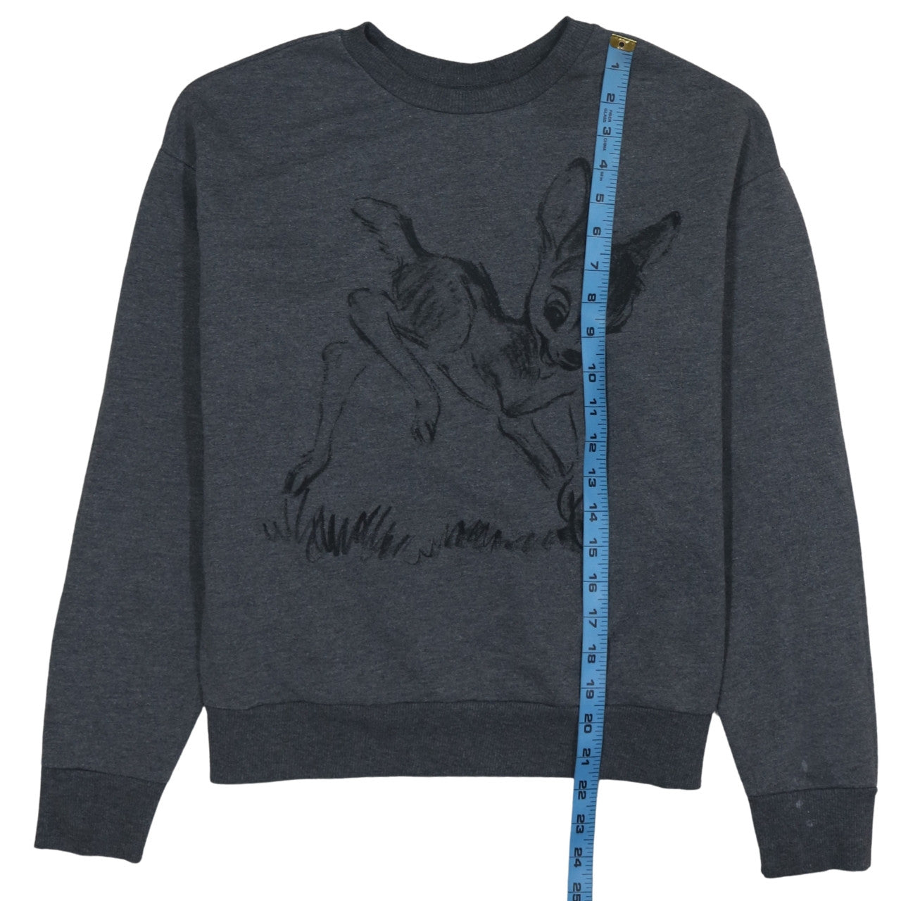 Disney x Primark Women's Grey Bambi Pullover Sweatshirt 2XS