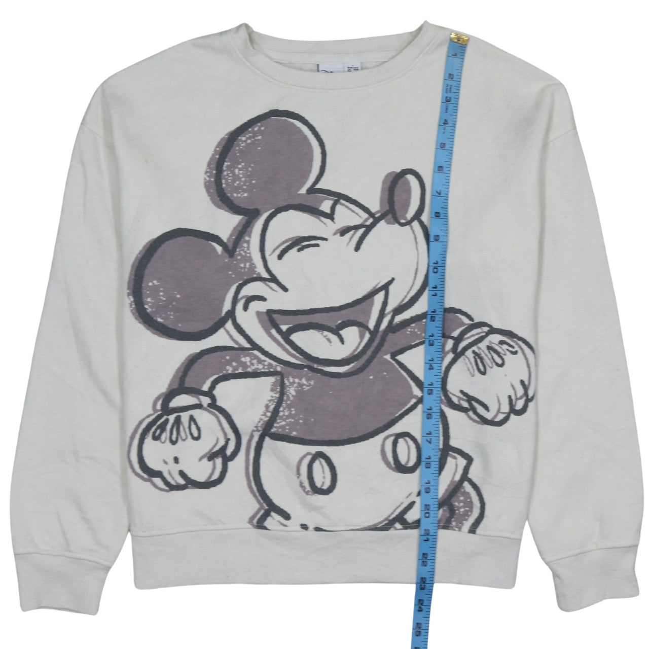 Disney Primark Women Beige Mickey Mouse Pullover Sweatshirt UK 10/12